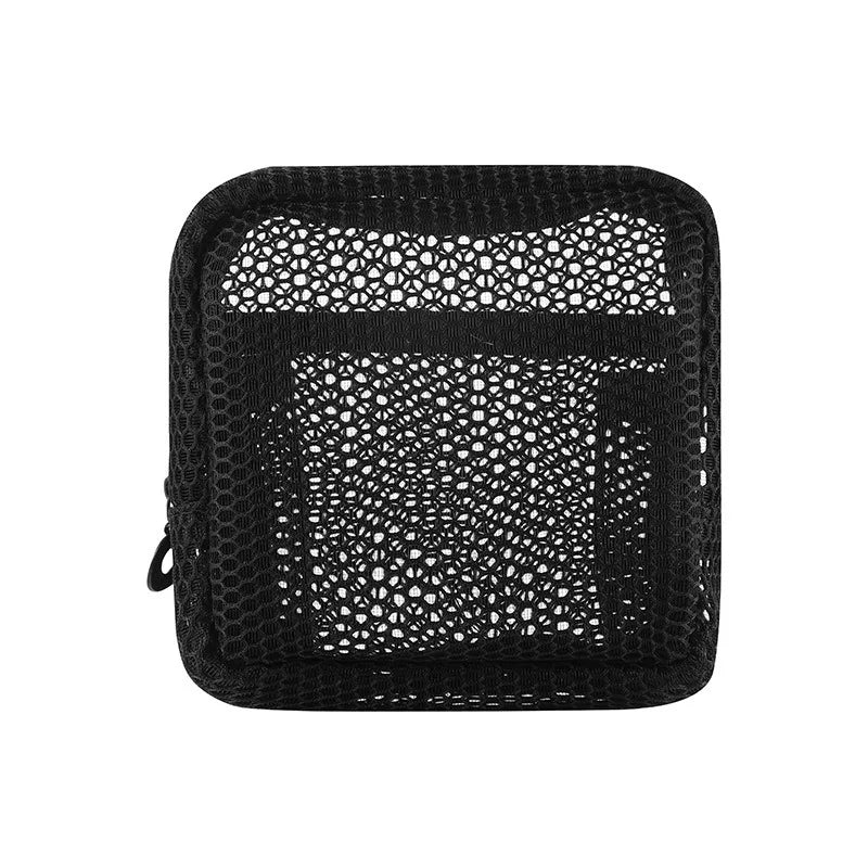Makeup Brush Case Makeup Brush Holder Travel Waterproof Cosmetic Bag Stand-Up Foldable Makeup Cup with Zipper (Black + Pink)